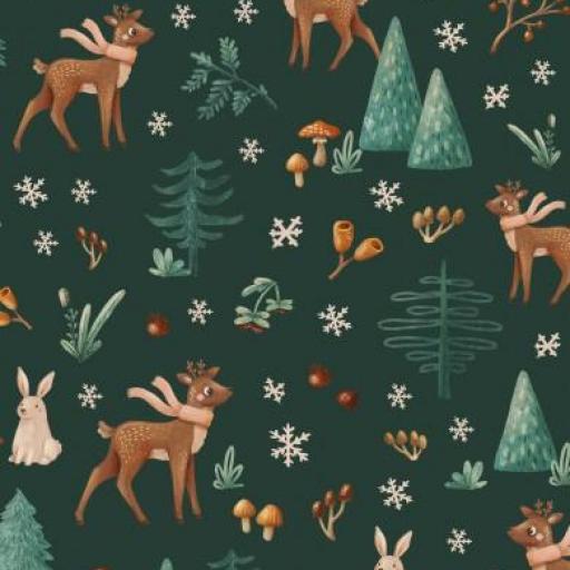BOSQUE DE NAVIDAD VERDE    ( EN 10 TEJIDOS DISTINTOS )  [0]