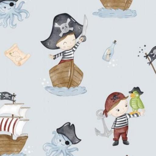 PIRATAS AZUL   ( EN 10 TEJIDOS DISTINTOS )
