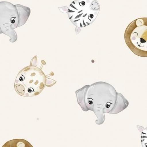 CARAS DE ANIMALES BEIG   por encargo en distintos tejidos)