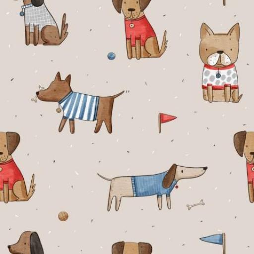 PERROS CON CAMISETA   ( EN 10 TEJIDOS DISTINTOS )