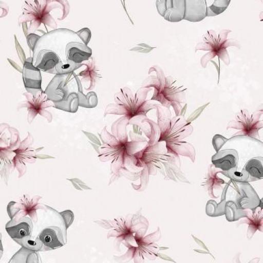 MAPACHE ROSA   por encargo en distintos tejidos)