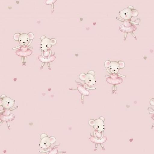 PEQUEÑAS BAILARINAS ROSA BLUSH    dibujo  3 cm aprox   ( EN 10 TEJIDOS DISTINTOS )  [0]