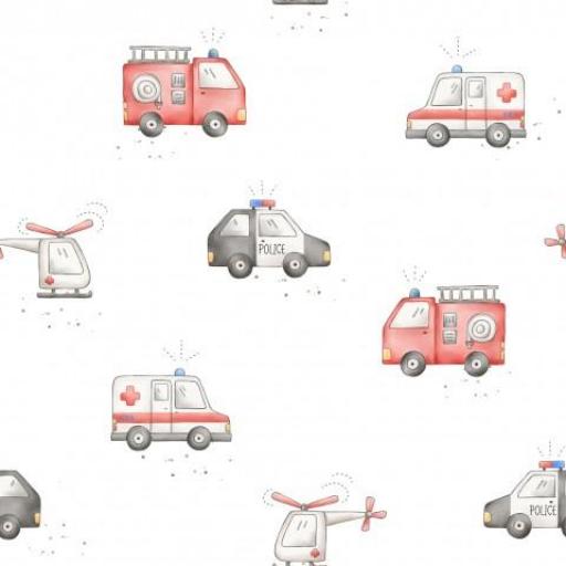 VEHICULOS EQUIPO DE RESCATE BLANCO      (  en 10 tejidos distintos )  [0]