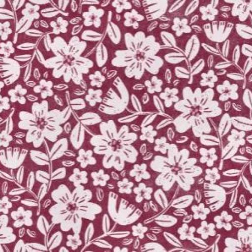 FLORES  BÁSICAS ROJO CEREZA      (  EN 10 TEJIJDOS DISTINTOS )  [0]