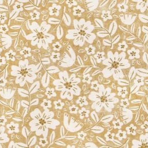 FLORES  BÁSICAS OCRE     (  EN 10 TEJIJDOS DISTINTOS ) 