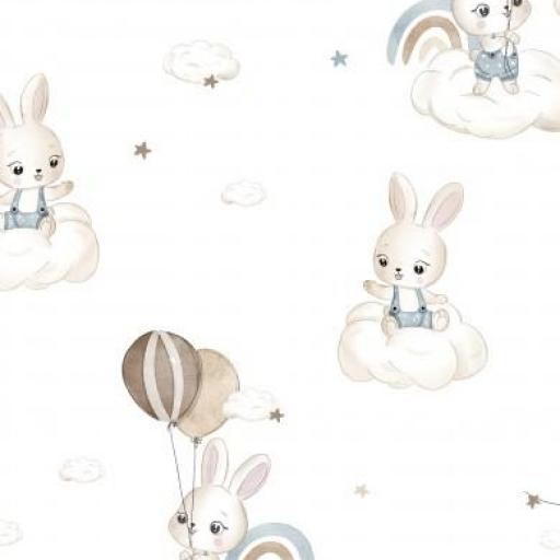 CONEJITOS EN LAS NUBES BLANCO 