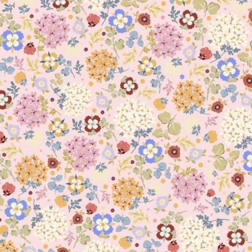 FLORES  VINTAGE ROSADO (  EN 10 TEJIJDOS DISTINTOS ) 