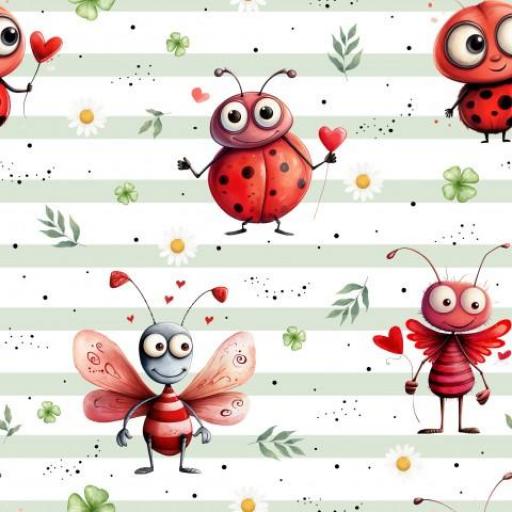 INSECTOS INFANTILES    (  EN 10 TEJIJDOS DISTINTOS )  [0]