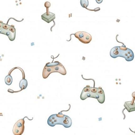 VIDEOJUEGOS BLANCO      ( EN 10 TEJIDOS DISTINTOS )  [0]