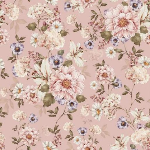 FLORES OTOÑALES ROSA   ( EN 10 TEJIDOS DISTINTOS ) [0]