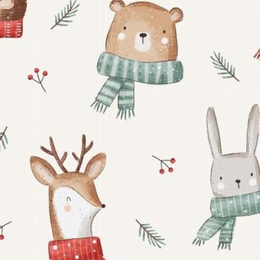 AMIGOS DE NAVIDAD  ( EN 10 TEJIDOS DISTINTOS )