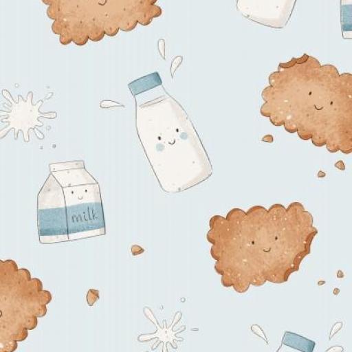 GALLETAS Y LECHE AZUL      ( EN 10 DISTINTOS ) 