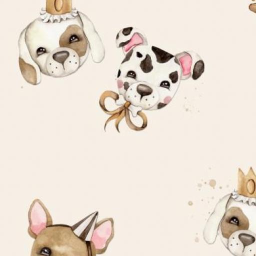 CARROCHOS DE PERROS RETRO CREMA     ( EN 10 TEJIDOS DISTINTOS )  [0]
