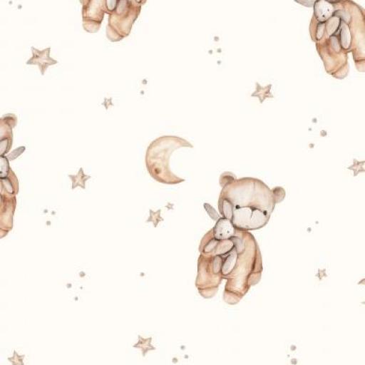 OSITO DE PELUCHE A DORMIR CRUDO    ( EN 10 TEJIDOS DISTINTOS )  [0]