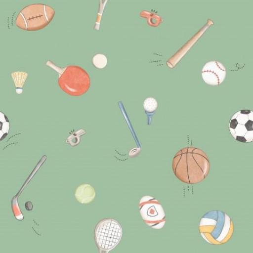 DEPORTES DE PELOTA VERDE      ( EN 10 TEJIDOS DISTINTOS )  [0]