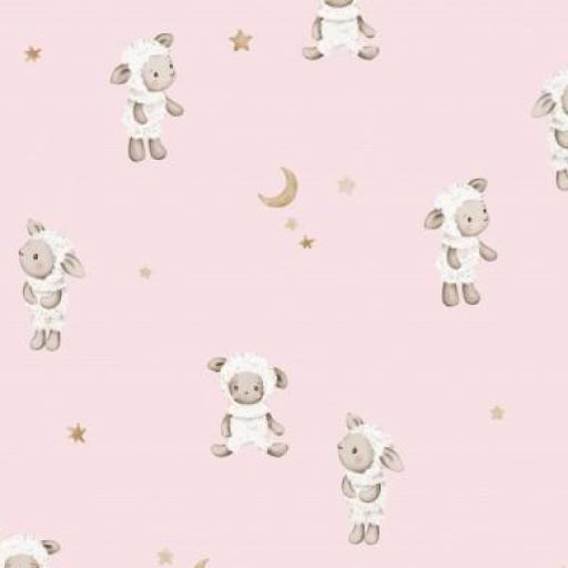 OVEJA DE PELUCHE ROSA BLUSH   ( ovejita  3 cm aprox )        ( EN 10 TEJIDOS DISTINTOS ) [0]
