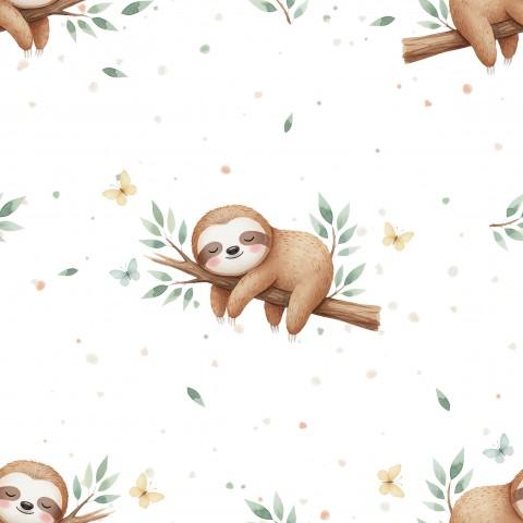 LINDO PEREZOSO   ( EN 10 TEJIDOS DISTINTOS )