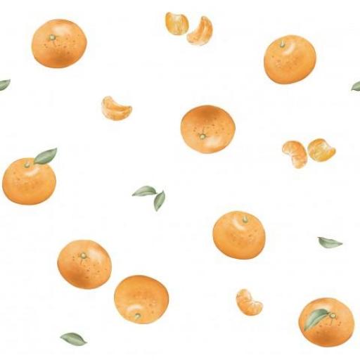 PEQUEÑAS MANDARINAS FONDO BLANCO        ( EN 10 TEJIDOS DISTINTOS ) 