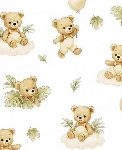 OSITO TROPICAL BLANCO ( EN 10 TEJIDOS DISTINTOS )