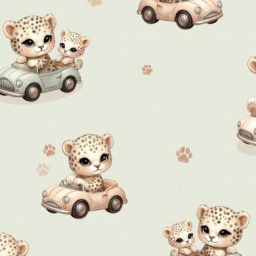 LEOPARDO PILOTO DE CARRERAS VERDE SUAVE     ( EN 10 TEJIDOS DISTINTOS )  [0]