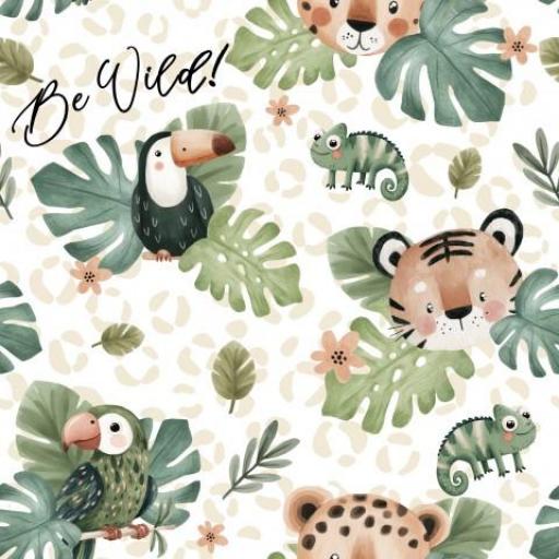 CANVA IMPERMEABLE LEOPARDO VIDA SALVAJE MANCHAS BEIG