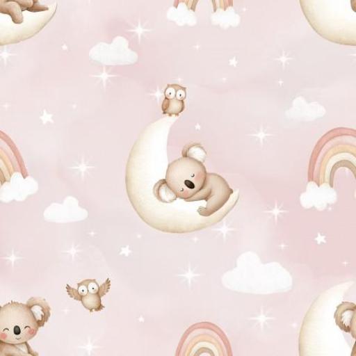   KOALA EN LA LUNA ROSA  ( EN 10 TEJIDOS DISTINTOS ) [0]