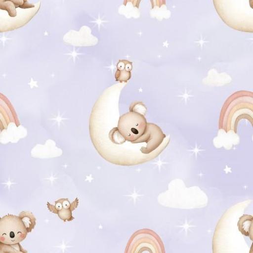   KOALA EN LA LUNA LILA  ( EN 10 TEJIDOS DISTINTOS ) [0]