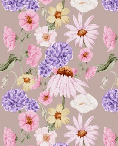 JARDÍN COLORIDO BEIG ( EN 10 TEJIDOS DISTINTOS )