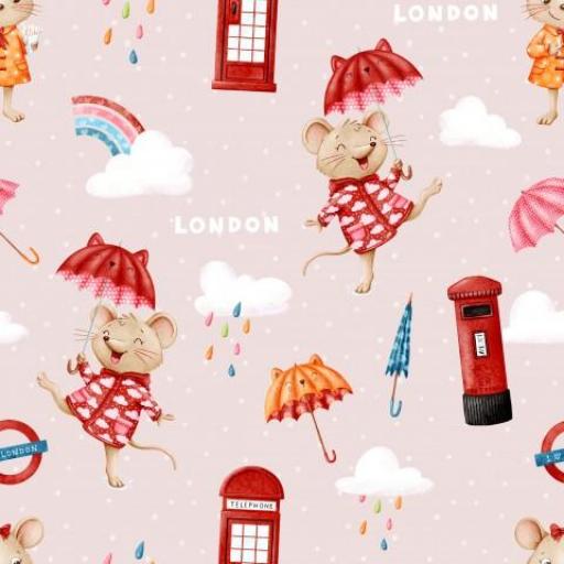 DIA LLUVIOSO EN LONDRES     ( EN 10 TEJIDOS DISTINTOS )  [0]