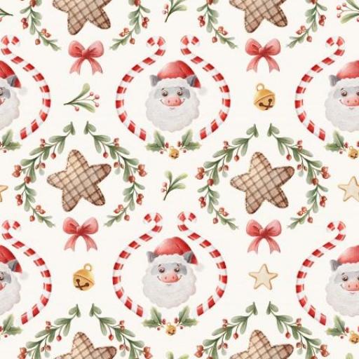 NAVIDAD CERDITOS     ( EN 10 TEJIDOS DISTINTOS )  [0]