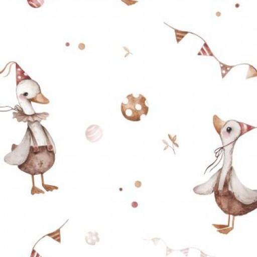 GANSOS Y BANDERINES RETRO ( EN 10 TEJIDOS DISTINTOS )