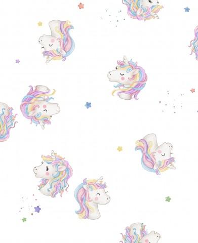 UNICORNIOS BLANCO ( EN 10 TEJIDOS DISTINTOS )