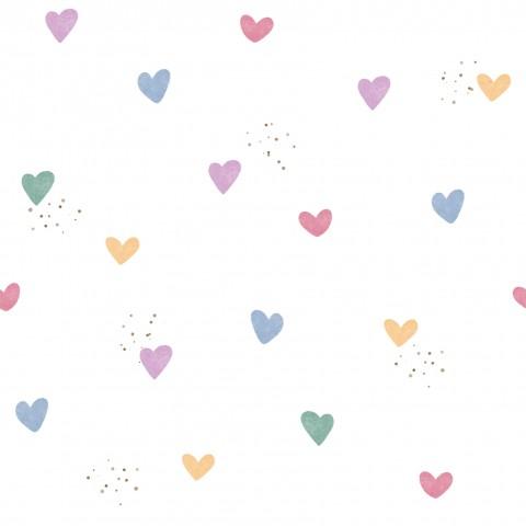 CORAZONES SERIE UNICORNIOS ( EN 10 TEJIDOS DISTINTOS )