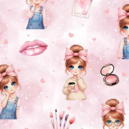 CHICA MAQUILLAJE      ( EN 10 TEJIDOS DISTINTOS ) [0]