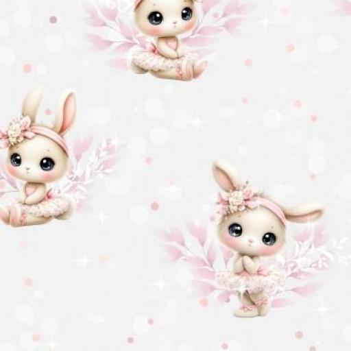 CONEJITA BAILARINA     ( EN 10 TEJIDOS DISTINTOS )