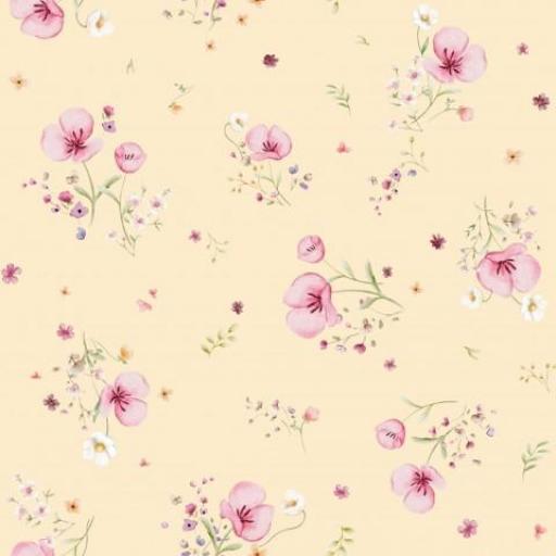 PEQUEÑAS FLORES ELIA AMARILLO       ( EN 10 TEJIDOS DISTINTOS ) 