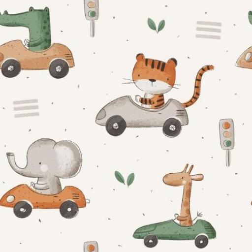 ANIMALITOS CONDUCTORES CREMA    ( EN 10 TEJIDOS DISTINTOS )  [0]