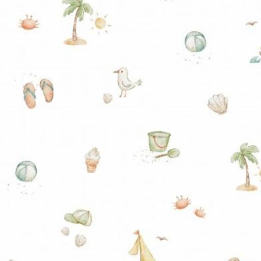 PEQUEÑOS MOTIVOS DE PLAYA   ( EN 10 TEJIDOS DISTINTOS )  [0]