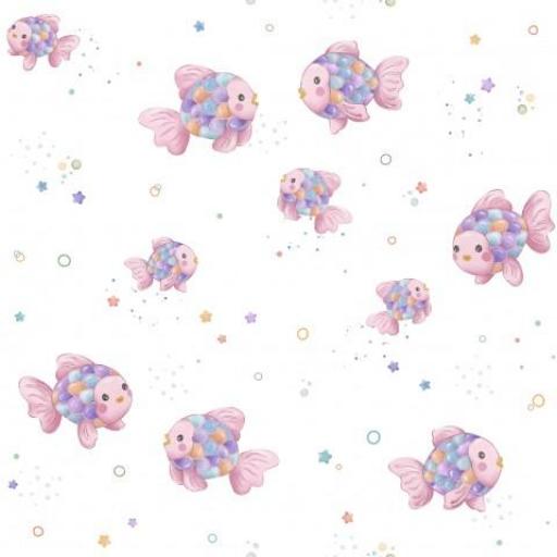 PEQUEÑOS PECES DE COLORES ROSA      ( EN 10 TEJIDOS DISTINTOS )  [0]