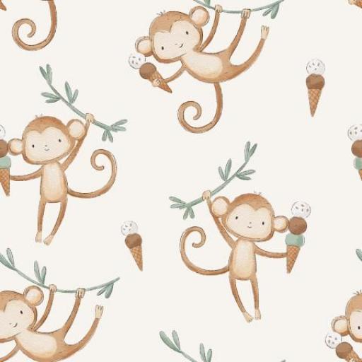 MONOS CON HELADO MARFIL     ( EN 10 TEJIDOS DISTINTOS ) [0]