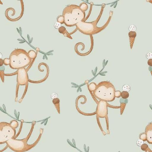 MONOS CON HELADO VERDE    ( EN 10 TEJIDOS DISTINTOS ) [0]