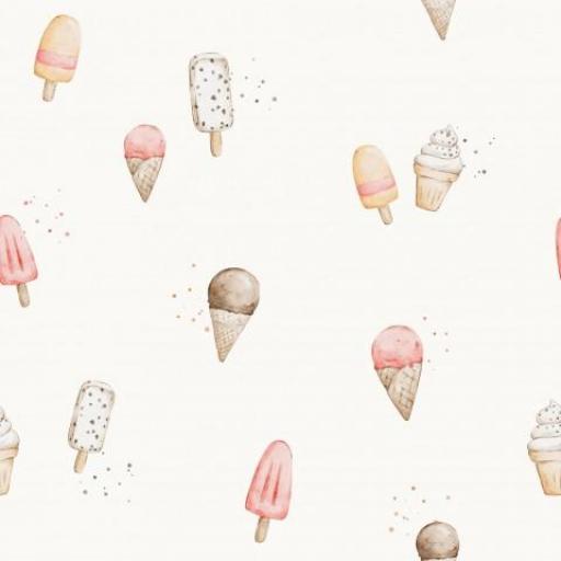 PEQUEÑOS HELADOS BLANCO ROTO        ( EN 10 TEJIDOS DISTINTOS )  [0]