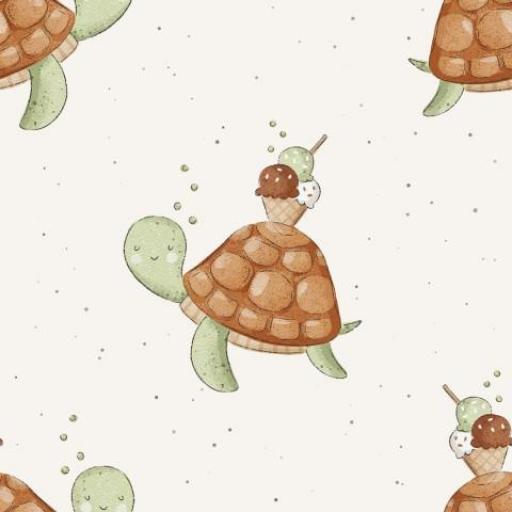    TORTUGAS CON HELADO VERDE SALVIA  ( EN 10 TEJIDOS DISTINTOS )  [0]