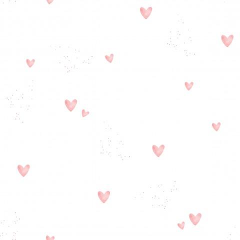 MINI CORAZONES BLANCO ( en 10 tejidos distintos )
