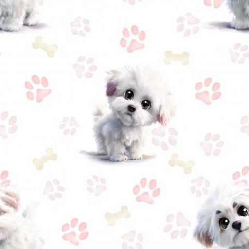 CACHORRO BICHÓN MALTES    ( EN 10 TEJIDOS DISTINTOS ) [0]