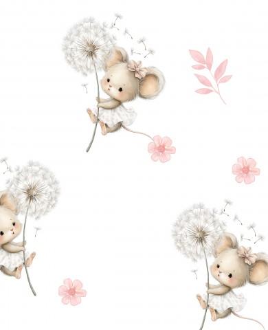 DISEÑO EXCLUSIVO RATITAS CON DIENTE DE LEÓN ( EN 10 TEJIDOS DISTINTOS )