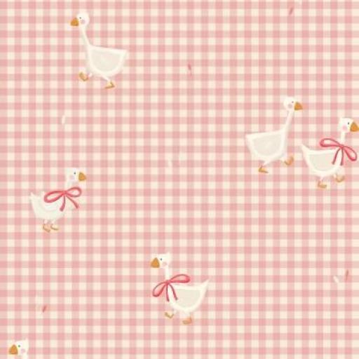 PEQUEÑOS PATOS VICHY ROSADO  ( EN 10 TEJIDOS DISTINTOS )  [0]