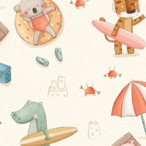 AMIGOS DE PLAYA CREMA   ( EN 10 TEJIDOS DISTINTOS )  [0]