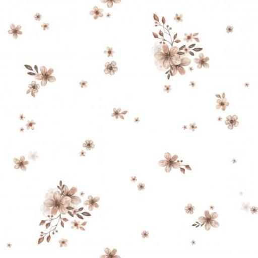 FLORES PEQUEÑAS BLANCO      (  en 10 tejidos distintos ) 