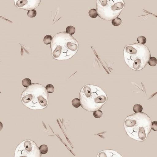 PANDA Y BLAMBÚ CAFÉ CON LECHE      (  en 10 tejidos distintos ) 